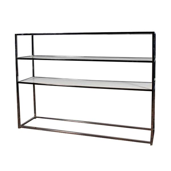 Chrome with Plexiglass Bar Shelving